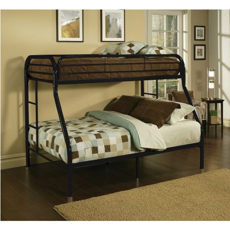 ACME Tritan Twin/Full Bunk Bed Black Finish