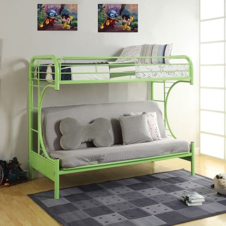 ACME Eclipse Twin/Full Futon Bunk Bed Green Finish