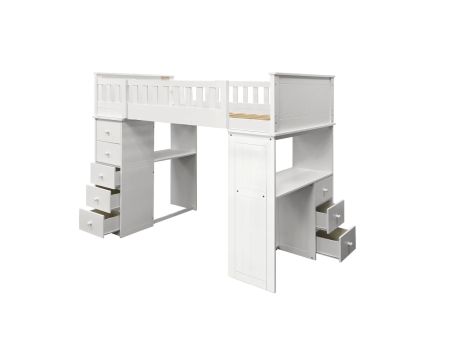 ACME Willoughby Twin Loft Bed White Finish