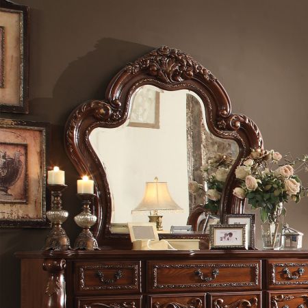 ACME Dresden Mirror Cherry Oak Finish