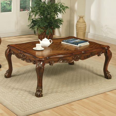 ACME Dresden Coffee Table Cherry Oak Finish