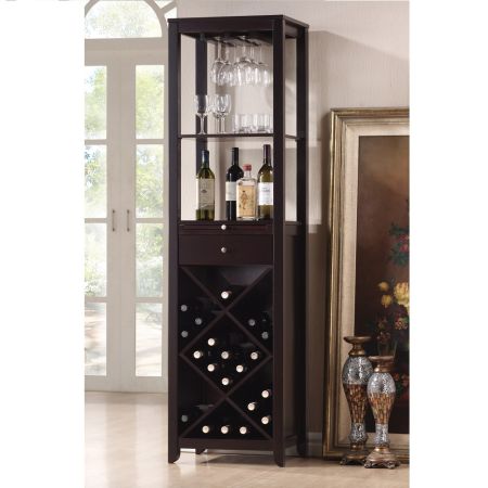 ACME Casey Wine Cabinet Wenge Finish