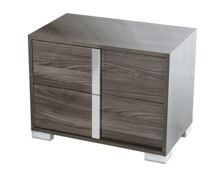 Modrest San Marino Modern Grey Nightstand