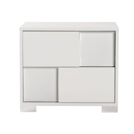 Modrest Monza Italian Modern White Nightstand