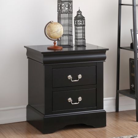 ACME Louis Philippe III Nightstand Black Finish