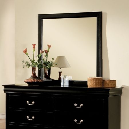 ACME Louis Philippe III Mirror Black Finish