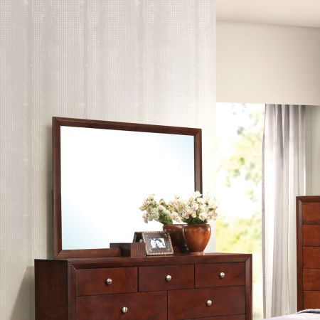 ACME Ilana Mirror Brown Cherry Finish