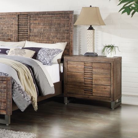 ACME Andria Nightstand Reclaimed Oak Finish