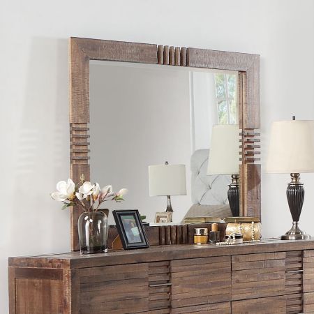 ACME Andria Mirror Reclaimed Oak Finish