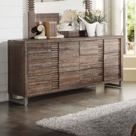 ACME Andria Dresser Reclaimed Oak Finish