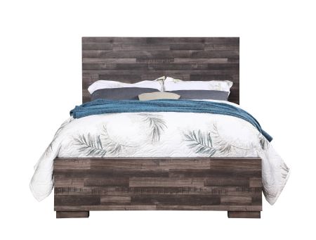 ACME Juniper EK Bed Dark Oak Finish