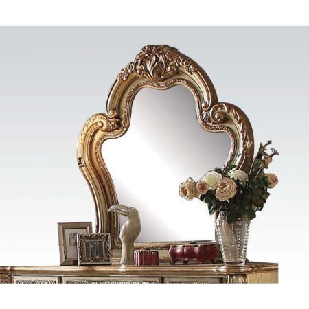 ACME Dresden Mirror Gold Patina & Bone Finish