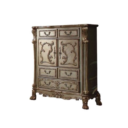 ACME Dresden Chest Gold Patina & Bone Finish