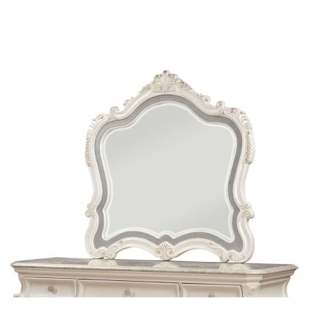 ACME Chantelle Mirror Pearl White Finish