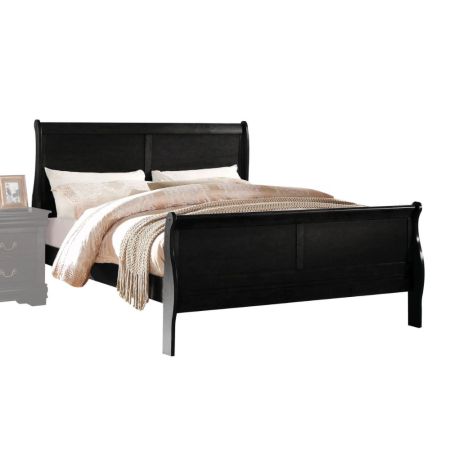 ACME Louis Philippe EK Bed Black Finish