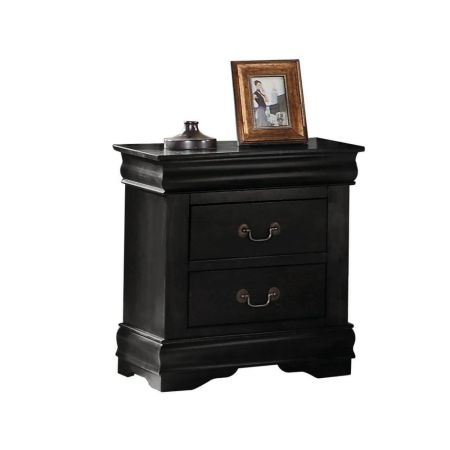 ACME Louis Philippe Nightstand Black Finish