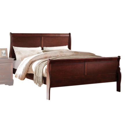 ACME Louis Philippe EK Bed Cherry Finish