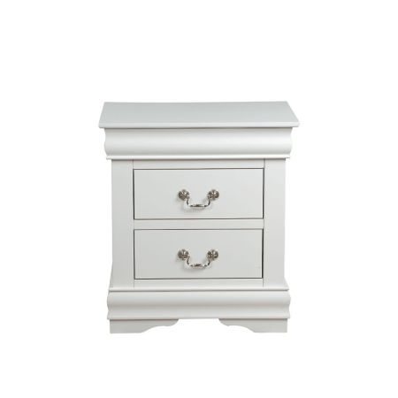 ACME Louis Philippe Nightstand White Finish