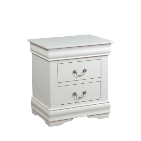 ACME Louis Philippe Nightstand White Finish