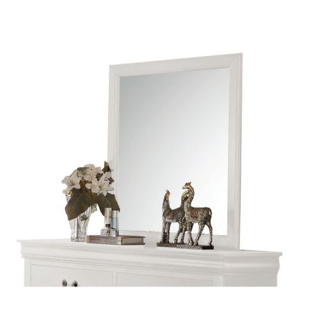 ACME Louis Philippe Mirror White Finish