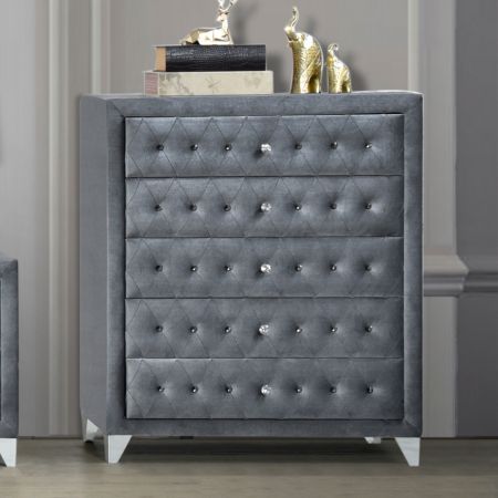 ACME Dante Chest Gray Velvet