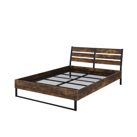 ACME Juvanth EK Bed Rustic Oak & Black Finish