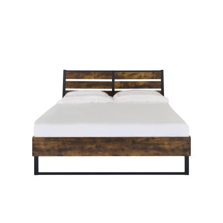 ACME Juvanth EK Bed Rustic Oak & Black Finish