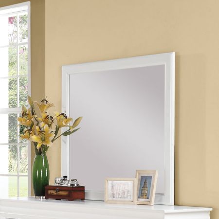 ACME Louis Philippe III Mirror White Finish