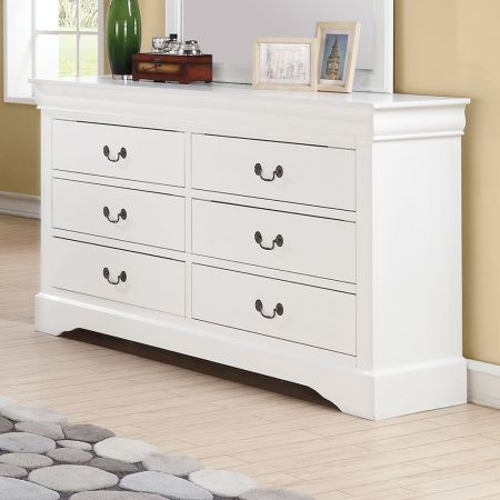 ACME Louis Philippe III Dresser White Finish