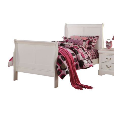 ACME Louis Philippe III Full Bed White Finish