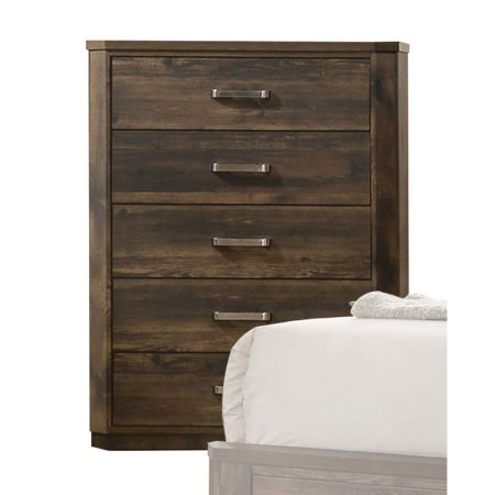 ACME Elettra Chest Rustic Walnut Finish