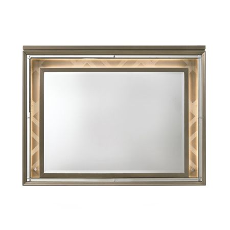 ACME Skylar Mirror W/Led Dark Champagne Finish