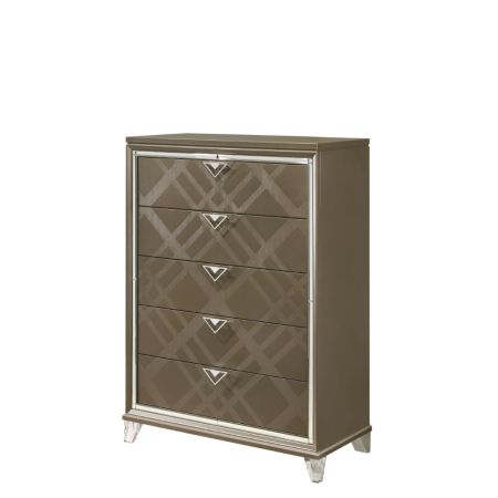 ACME Skylar Chest Dark Champagne Finish