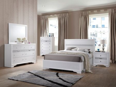 ACME Naima Twin Bed White Finish