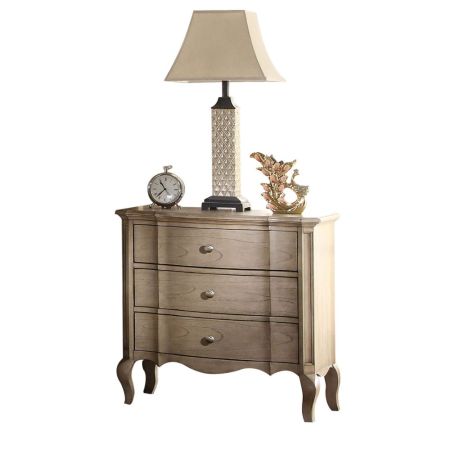 ACME Chelmsford Nightstand Antique Taupe Finish