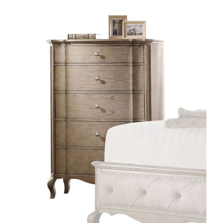 ACME Chelmsford Chest Antique Taupe Finish