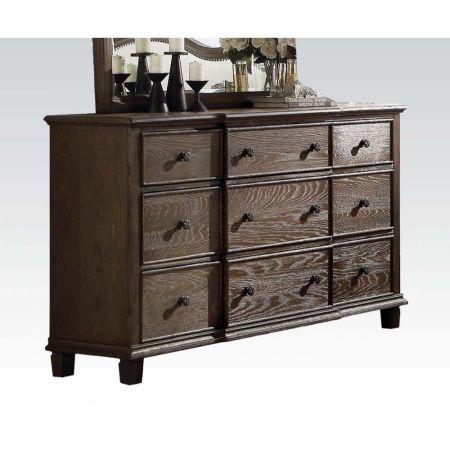 Baudouin Dresser 26115 Oak By Acme Furniture