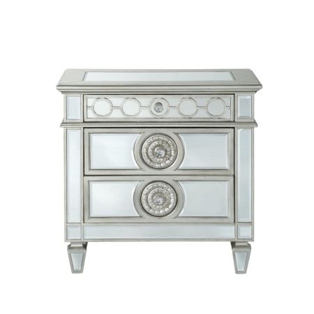 ACME Varian Nightstand Mirrored