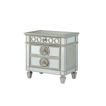 ACME Varian Nightstand Mirrored