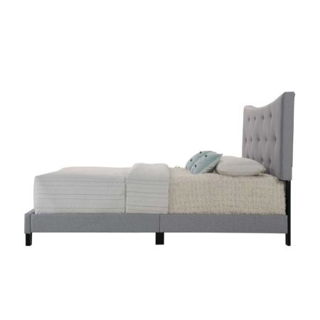 ACME Venacha Queen Bed Gray Fabric