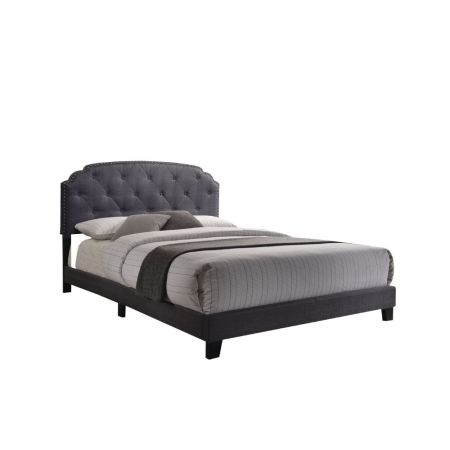 ACME Tradilla Queen Bed Gray Fabric