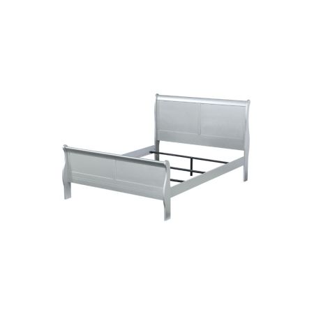 ACME Louis Philippe Queen Bed Platinum Finish