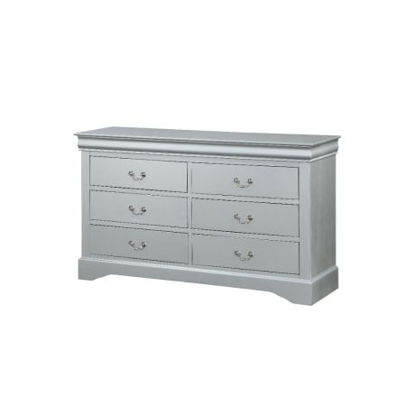 ACME Louis Philippe Dresser Platinum Finish