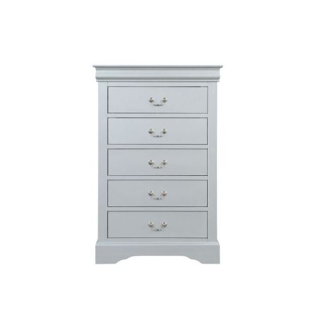 ACME Louis Philippe Chest Platinum Finish