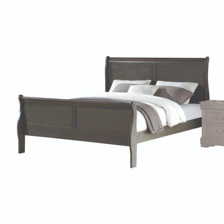 ACME Louis Philippe EK Bed Dark Gray Finish