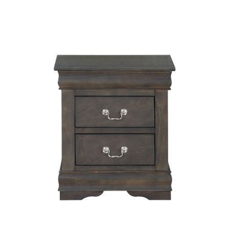 ACME Louis Philippe Nightstand Dark Gray Finish