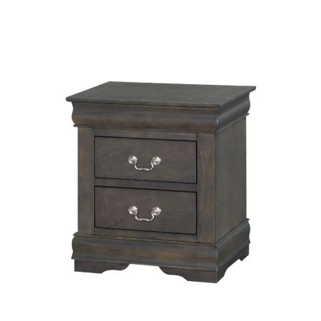 ACME Louis Philippe Nightstand Dark Gray Finish