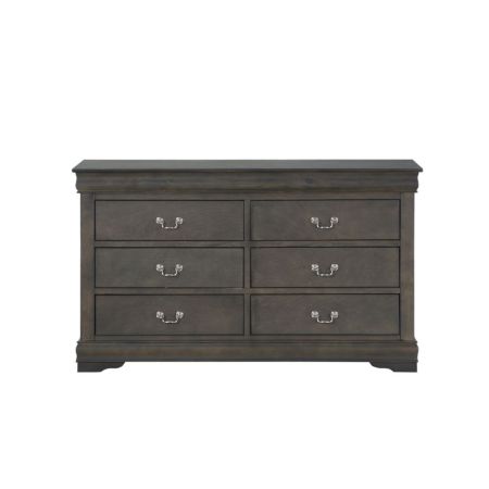 ACME Louis Philippe Dresser Dark Gray Finish