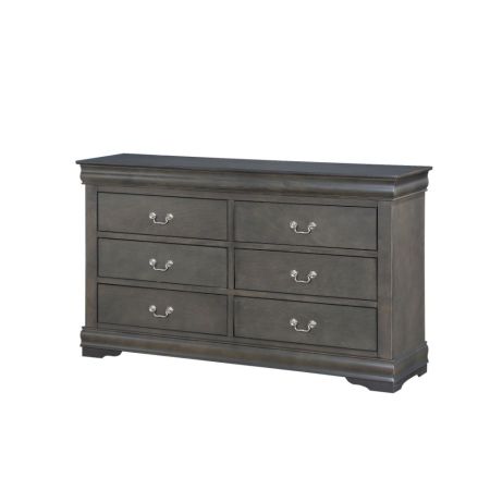 ACME Louis Philippe Dresser Dark Gray Finish