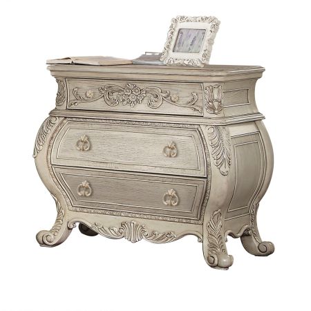 ACME Ragenardus Nightstand Antique White Finish